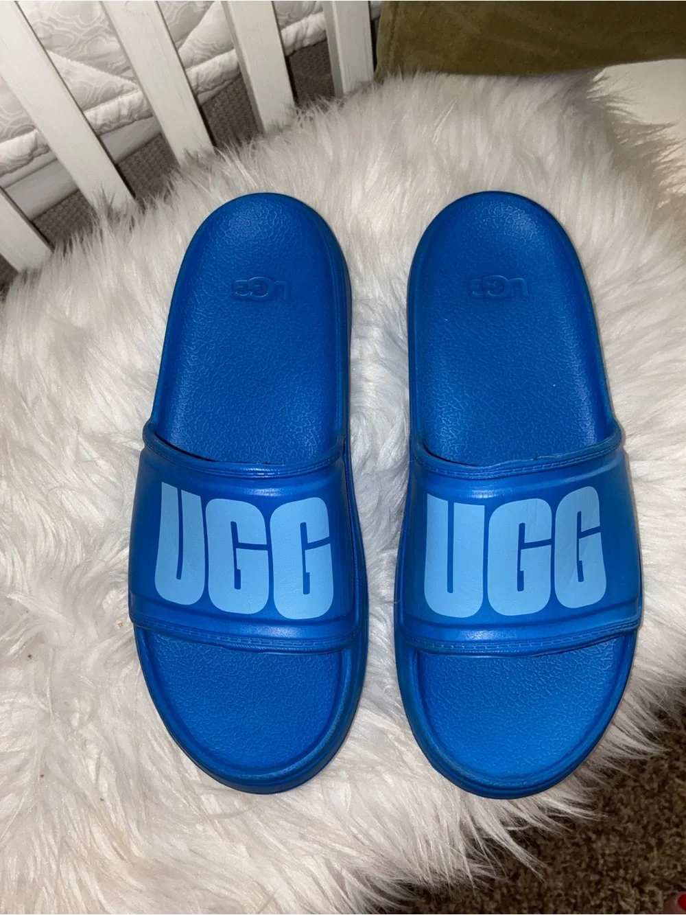 UGG Men’s (unisex) Wilcox Slide Sz 7 Dive Blue color Waterproof Sport Sandal